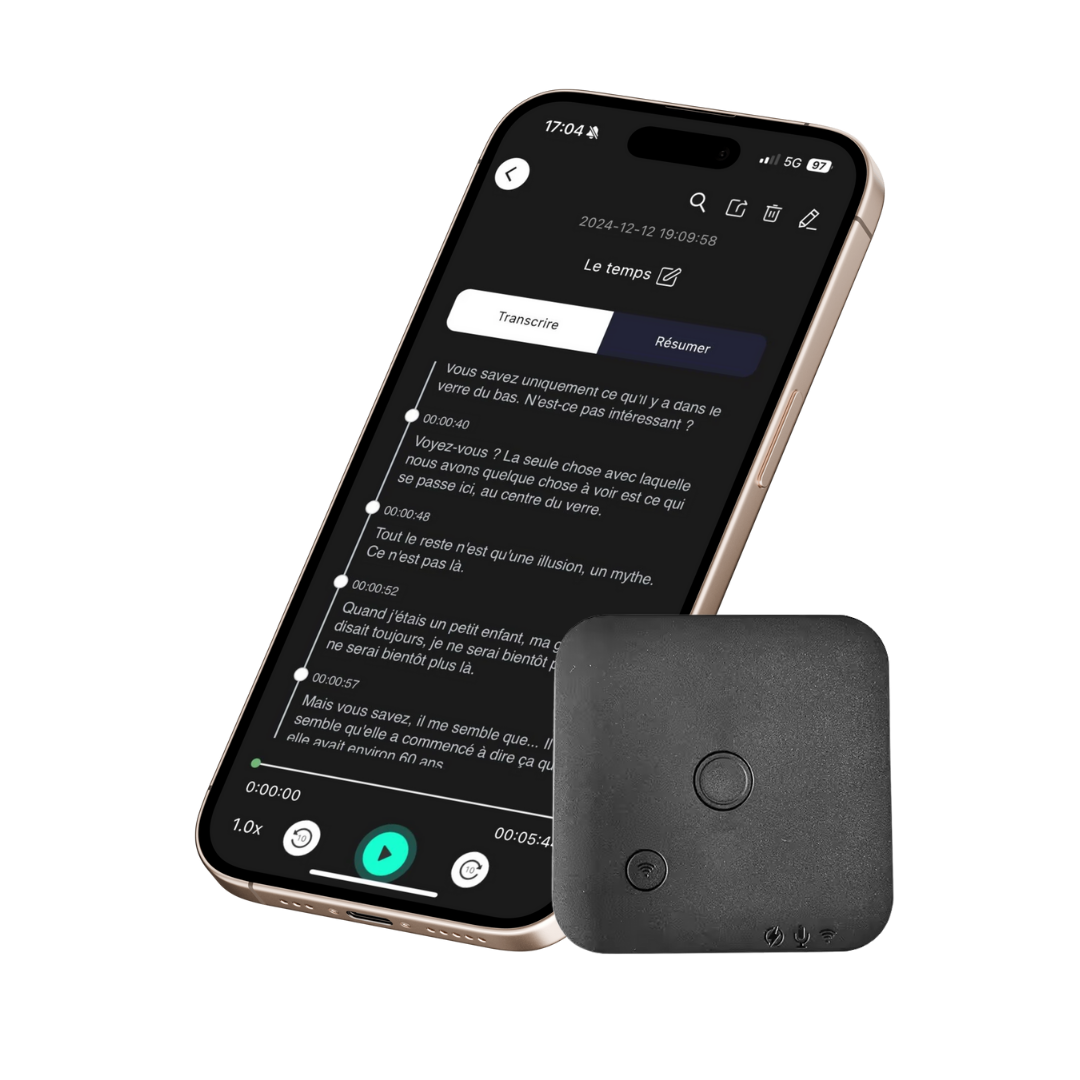 ROCA NOTE / Enregistreur vocal IA