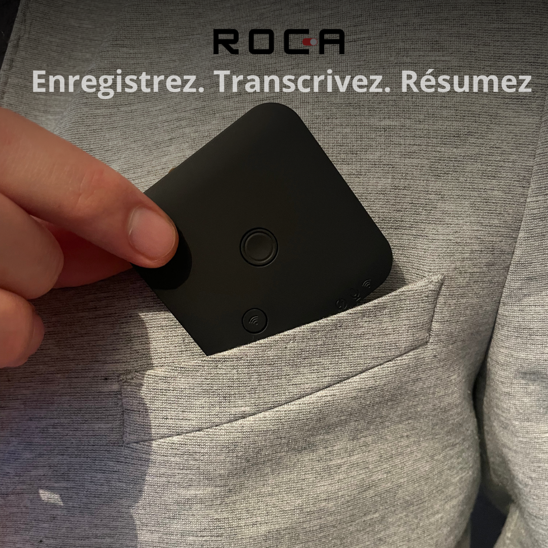 ROCA NOTE / Enregistreur vocal IA