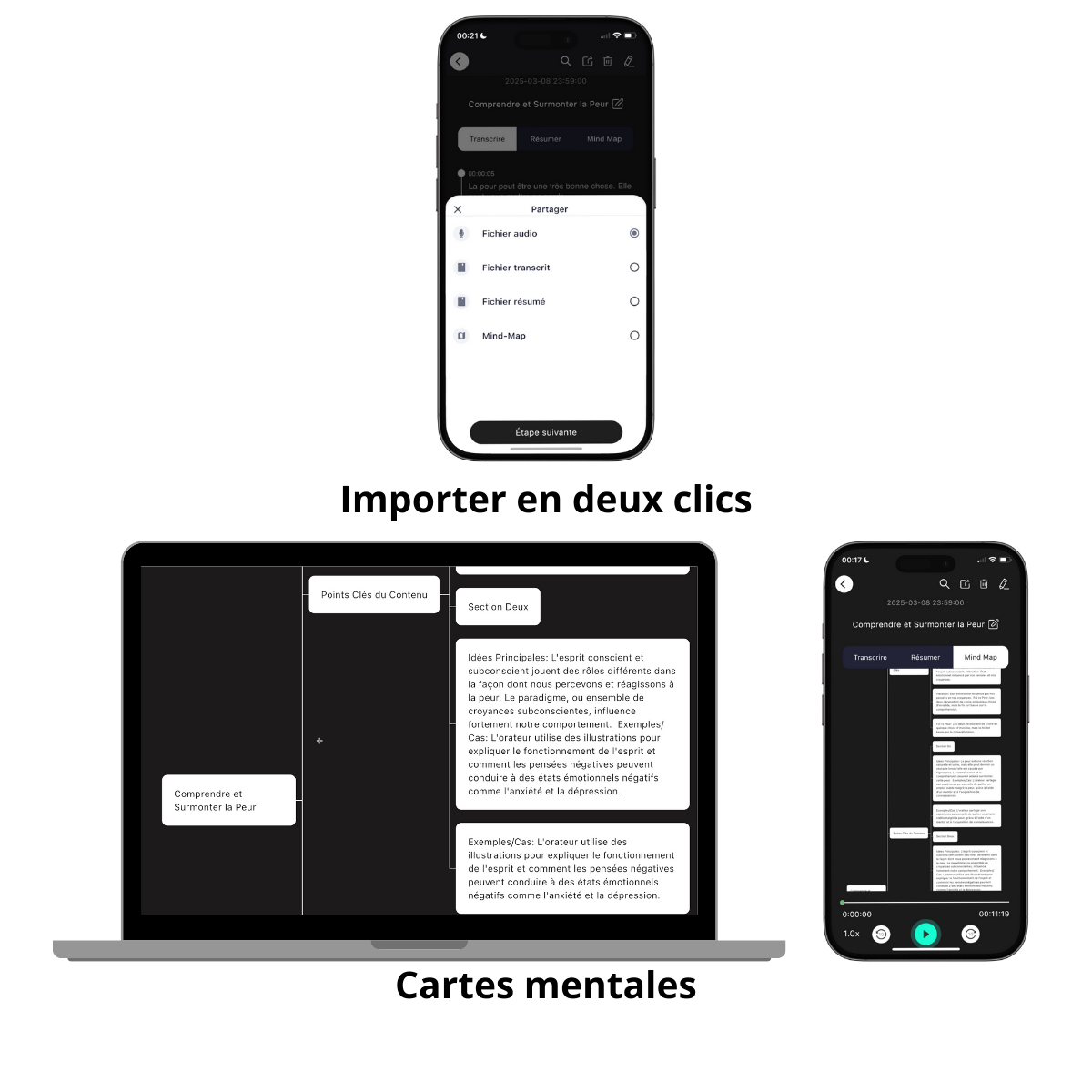 ROCA NOTE / Enregistreur vocal IA